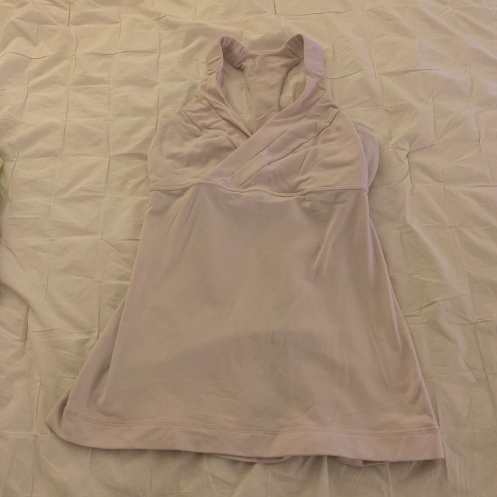 Light pink lululemon tank top